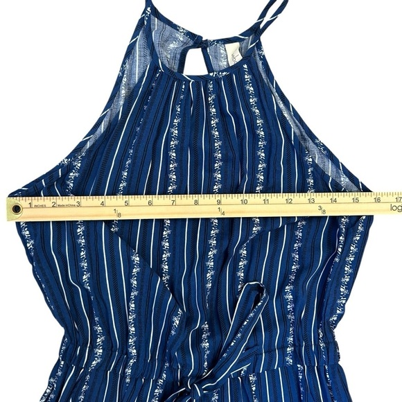 Navy Striped Jumpsuit Small - Picture 4 of 11
